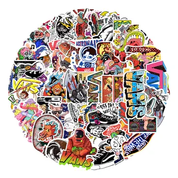 52 kom. Plima Logotip Marke Naljepnice Laptop Skateboard Anime Gitara Motocikl Prtljaga Grafiti Vodootporan Deco Naljepnica Naljepnica Dječje Igračke