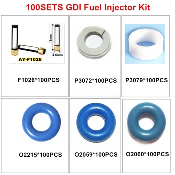 600 kom. Setove za popravak mlaznica GDI servisni komplet za oporavak izmjenjivim filtar ili brtvena polaganje teflon (AY-RKGDI)