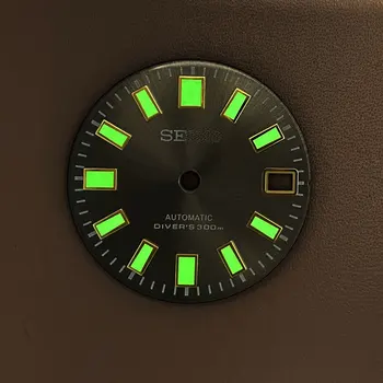 62mas Ronilac brojčanik dogovor u stilu sunburst boja crna plava ljubičasta zelena za SKX007 ronilac kornjača NH35 NH36 mehanizam s автоподзаводом 28,5 mm Datum