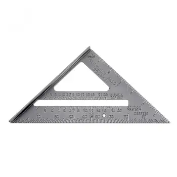 7-Inčni linija pravokutnog trokuta od aluminijske legure s točnošću 0,1 i vrijednosti skale 1 za industrijska mjerenja