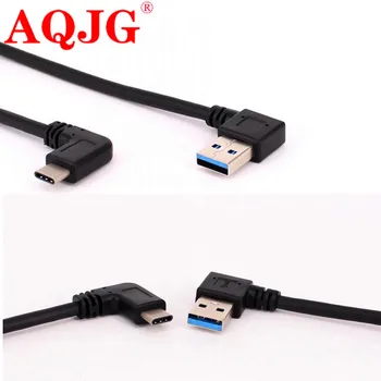 90 stupnjeva USB Kabel C USB 3.0 2.0 A na USB Tip C Direktan Kut Sinkronizaciju podataka i Punjenje USB Kabel-C Adapter je Pretvarač dvostruki kut