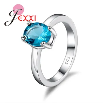 AAA CZ Kamen Brand prsten Luksuzno Zaručnički prsten od 925 Sterling srebra Za žene Poklon za vjenčanje Fin Nakit Dragulji Femme