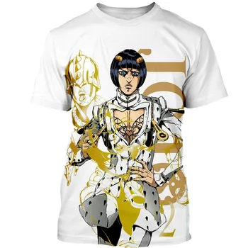 Anime Muška t-shirt Jojo Bizarno Avantura 3d t-Shirt s po cijeloj površini za muškarce/žene u stilu Харадзюку Ulica odjeća Top kratki rukav Majica za Odijevanje