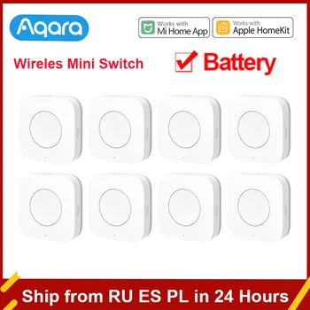 Aqara Bežične Mini-Prekidač Senzor Zigbee Jedan Ključni Gumb za Upravljanje Inteligentan Daljinski Upravljač Kućna Automatizacija za Homekit Xiaomi Mi Home