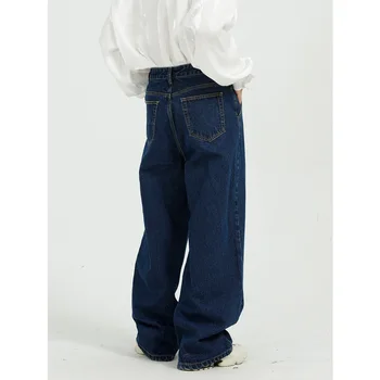 Arbitmatch Muške hlače Slobodan široke traperice, Široke hlače, Pamuk muške hlače u stilu hip-hop s dugim Izravne traper hlače veličine