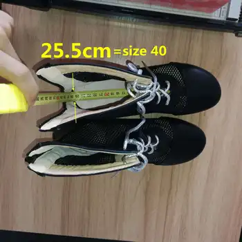 ASILETO velike veličine 45 2019 nove ljetne cipele s urezima na čipka-up šuplje čizme do casual cipele i prozračna ботфорты femme zapatos