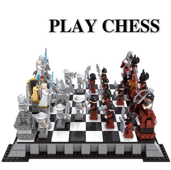 Ausini 27907 1142 kom. Serija dvoraca međunarodna šahovska model Gradivni blokovi Setovi mini Dječji Cigle Igračke Bringuedos DIY ing.