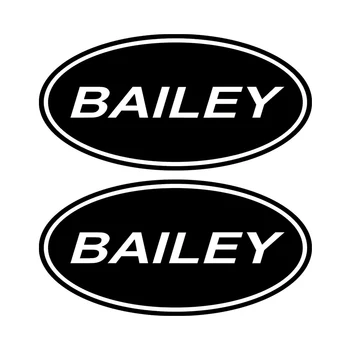 Automobilska Oznaka Identitet Kreativnog 2 X Bailey Ovalni Karavan RV RV Auto Dekorativna Naljepnica PVC Poklopac Vodootporno Ogrebotine, 20 cm*10 cm