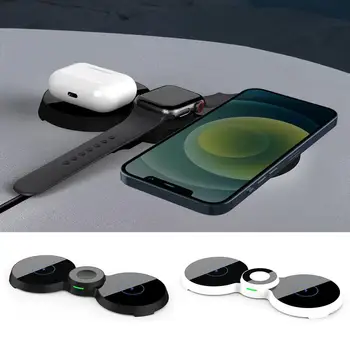 Bežični Punjač 3 U 1 Za iPhone X XS Max XR 11pro, Brzi Bežični Punjenje Za Apple Watch 2 3 4 5, Priključna stanica Za Punjenje iWatch Qi