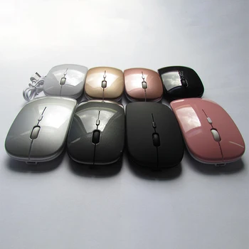 Bežični USB miš s pozadinskim osvjetljenjem, kompatibilan s Bluetooth, s mikrofonom, заряжаемая Tiha miš