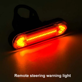 Biciklistička fenjer Daljinski Signal okreće Stražnje svjetlo za Bicikl za Bicikl USB Punjiva dugo Svjetlo Bicikl LED Upozorenje o sigurnosti Biciklistička fenjer