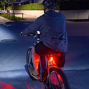 Biciklistička svjetlo Svjetla Noćni Bicikl Stražnje LED svjetlo Upozorenja o sigurnosti za vožnju unazad Biciklistička Fenjer 2 Baterije Stil Pribor za bicikl