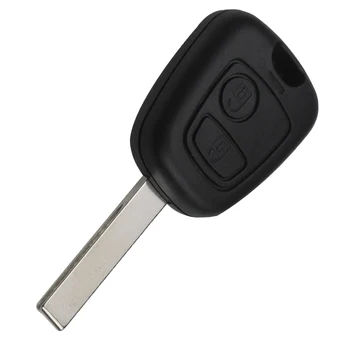 Bilchave 2 Tipke za Daljinsko Upravljanje Auto-Ključ PITAJTE 433 Mhz ID46 PCF7961 Čip Za Peugeot 207 307 PRIVJESAK Neodrezan HU83 Zamjena Noža