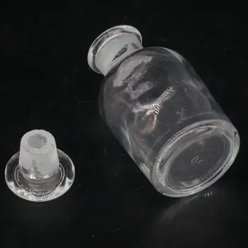 Boca s uskim vratom od prozirnog Stakla 60 ml sa staklenim posuđem za laboratorij za kemiju Stooper