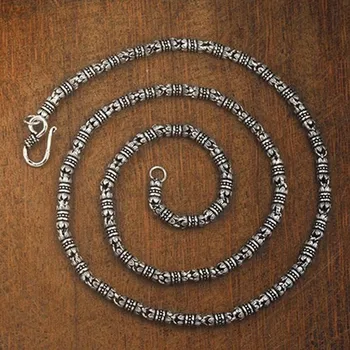 BOCAI S925 ogrlica od čistog srebra sa анемоном klasicni identitet ohol lanac za ключиц modni par ogrlica za muškarce i žene