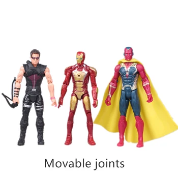 Božićni poklon Marvel Avengers Figurica Set Igračaka Rat Beskonačnosti Iron Man Zglobovi mogu premjestiti spider-Man Malloc Iron Man Халкбастер