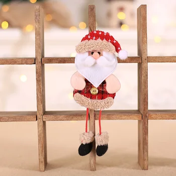 Božićno Drvce Lutka Privjesak Diy Božićni Ukras Djed Mraz Snjegović za domaće Vjenčanja Božić Božićne Darove Nakit