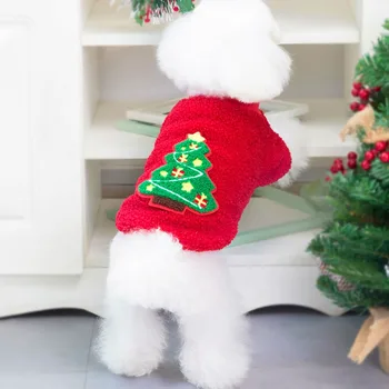 Božićno odjeća za kućne ljubimce za male pse Topla Mekana флисовый džemper za pse Slatka Los sa po cijeloj površini Odjeća za kućne ljubimce za Chihuahua Štene Mačka