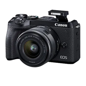 Canon EOS M6 Mark II Беззеркальная Kamera Digitalni fotoaparat S objektivom EF-M 15-45 mm F/3,5 Kompaktni Fotoaparat Profesionalna Fotografija