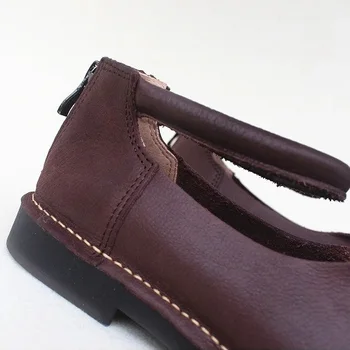 Careaymade-Nova ženska cipele od prave kože Mori 2020 godine,stražnji zatvarač, originalna male potplat, stana petu cipele ručne izrade