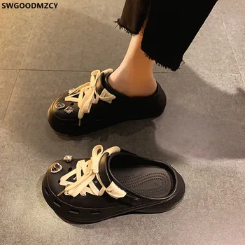 Cipele-мулы Ženske cipele na platformu Ženske Papuče Ljetne 2021 Ženske papuče Slajdova Ženske dizajnerske ženske papuče Zapatos Mujer