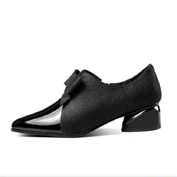 Cresfimix Za žene Klasična crna kravata na srednje potpetice, proljeće cipele, ženska moda slatka plava večernje cipele na visoku petu A6882