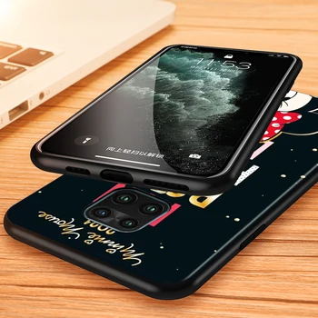 Crvena Disney Mickey slatka Mekana Crna torbica za telefon TPU za Xiaomi Redmi Note 4 4X 5A 5 6 7 8 T 8 9 T-9 S-9 10 10 S Prime Pro Max