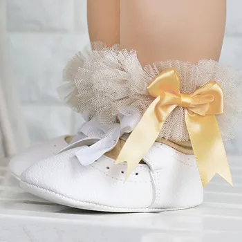 Cvjetni čipke Dječje čarape od 0 do 8 godina malene bebe pamuk gležanj čarapa luk djevojke su princeze lijepe čarape nova moda