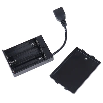 DC4.5V Prijenosni Mini-Držač Baterije AA Kutija Za Pohranu Torbica USB Napajanje Utor Za 5050 3528 2835 Led Traka
