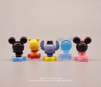 Disney ' s Mickey Mouse Minnie Stitch 3,5 cm 5 kom./compl. Lik Anime Ukras Zbirka Figurica Igračka model za djecu poklon
