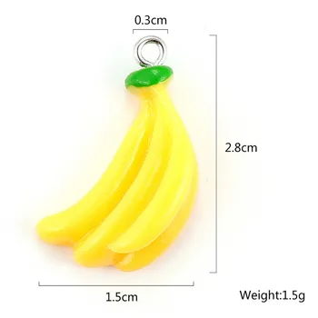 DIY 10 kom./lot Smole Banana Privjesci Privjesak Naušnice Ručno izrađene Ogrlice Za Izradu Nakita Pribor
