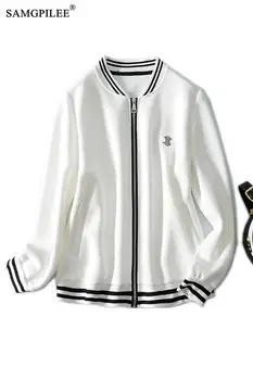 Europska i američka high street jakna je jakna hip-hop baseball oblik ulične casual jakna slobodnu liniju top za žene 2021 novi