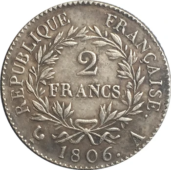 Francuska Napoleon I 1806 Primjerak kovanice od 2 franak