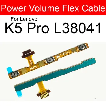 Gumb za uključivanje i Podešavanje Glasnoće Fleksibilan Kabel Za Lenovo K5 Pro L38041 Pomoćni Dio Za Popravak Fleksibilna Traka Za Podešavanje Glasnoće