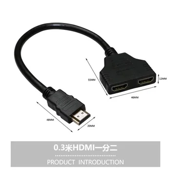 HD-MI Kompatibilan Kabel-razdjelnik HD 1080P Adapter Видеомикшера 1 Ulaz 2 Izlaz Port Hub Za X-box PS3/4 DVD-a HDTV PC Laptop TV