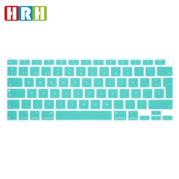 HRH šarene Silikonska Španjolski tipkovnica Zaštitni poklopac za kožni cover Verzija EU za Najnoviji MacBook Air 13 touch bar ID A2179 M1 A2337
