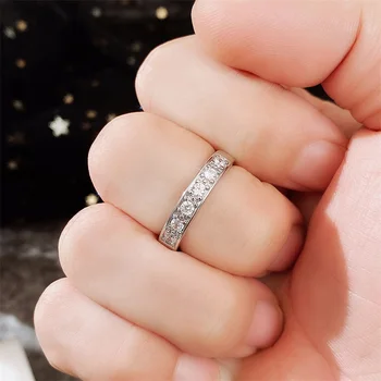 Huitan Elegantne prstenje-tražila za žene Luč Boje Blistavo Cirkonij Pribor za Vjenčanje modni Modni Nakit s ponudom