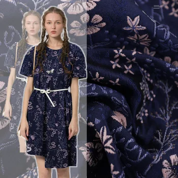 HY Жаккардовая suknja tkanina s cvjetnim uzorkom visoke gustoće šivaći materijali za haljine tkanina na ярдам i метрам