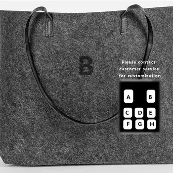 Izrađen po mjeri torba Branded Design ženska torba za kupovinu velikog kapaciteta 2021 Nova zimska фетровая ženska torba Sac À Osnovni torbe na ramenu za djevojčice