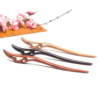 Jednostavne drvene kopče za kosu diy kineski japanski drvene svakodnevne kape za kosu kopče za kosu i nakit pribor, nakit za žene
