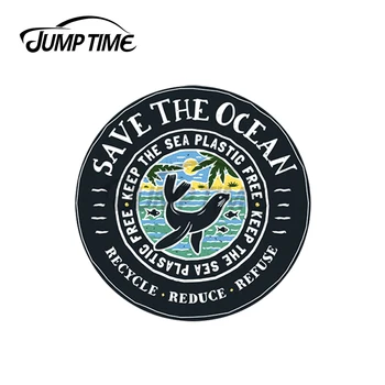 JumpTime 13 x 13 cm Za Očuvanje Morskog Котика Držite More Plastični Besplatno Vinil Naljepnica Naljepnica za auto Kućište za kreativno ukrašavanje automobila