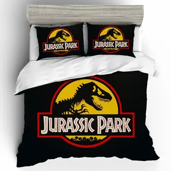 Jurassic park Komplet posteljinu Мультяшный Kućni Tekstil za djecu Set posteljine veličine 