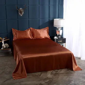 JuwenSilk Super Mekana Satiny Svila Male Krevetu je Čista Imitacija Posteljine domaće Tekstilne Set posteljine Jednokrevetna Dvokrevetna Puni Queen King