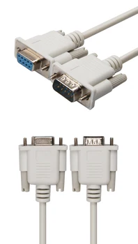 Kabel RS232 na RS-232 DB9F na DB9F Ženska za ženske / muški konektor DB9 Serijskog Null-modem Dizajn izolacije HDPE Standard UL