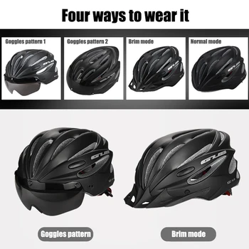 Kaciga za promjenu boje S magnetska dioptrijske naočale i Kacigu Unisex s domaćim oblikovanja Kaciga za mtb Cestovni bicikl Sigurno šešir biciklizam