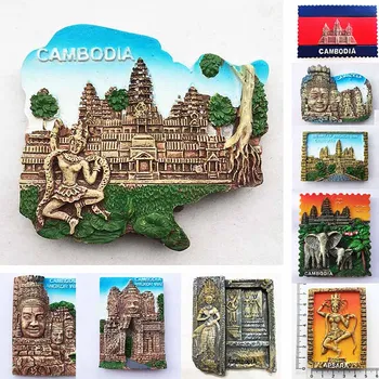 Kambodža Magneti za Hladnjak Jugo-Istočna Azija Turističkih Suvenira Magnetna naljepnica na hladnjak Angkor Wat Апсара Naljepnice za Hladnjak