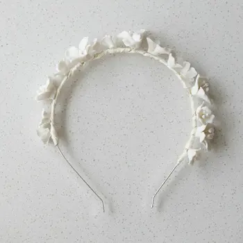 Keramičke cvijeće ručne trake za kosu visoke kvalitete crown оголовье vjenčanje pribor za kosu za mladence