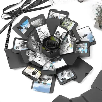 Kreativna Eksplozivne kutija Шестиугольная DIY Album Scrapbooking Bomba Kutija Poklon za godišnjicu Spomenar DIY Album Poklon za rođendan