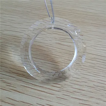 Kristali Ovjes Stakleni Luster 2 kom. 50 mm, Prozirni Prsten Krug Kristali Prizme Dijelu Kap Svjetlosti Prsten Pribor
