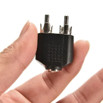 Kvaliteta Posrebreni 3,5 mm Priključak Za 2 RCA Muški Stereo Audio Adapter 3.5mm AUX Priključak za 2 X RCA Konektori